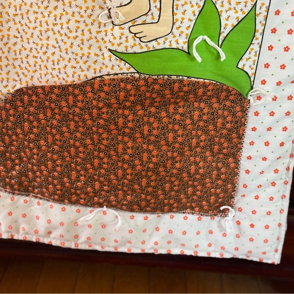 Flintstones Handmade Baby Quilt Hanna Barbera Vintage
